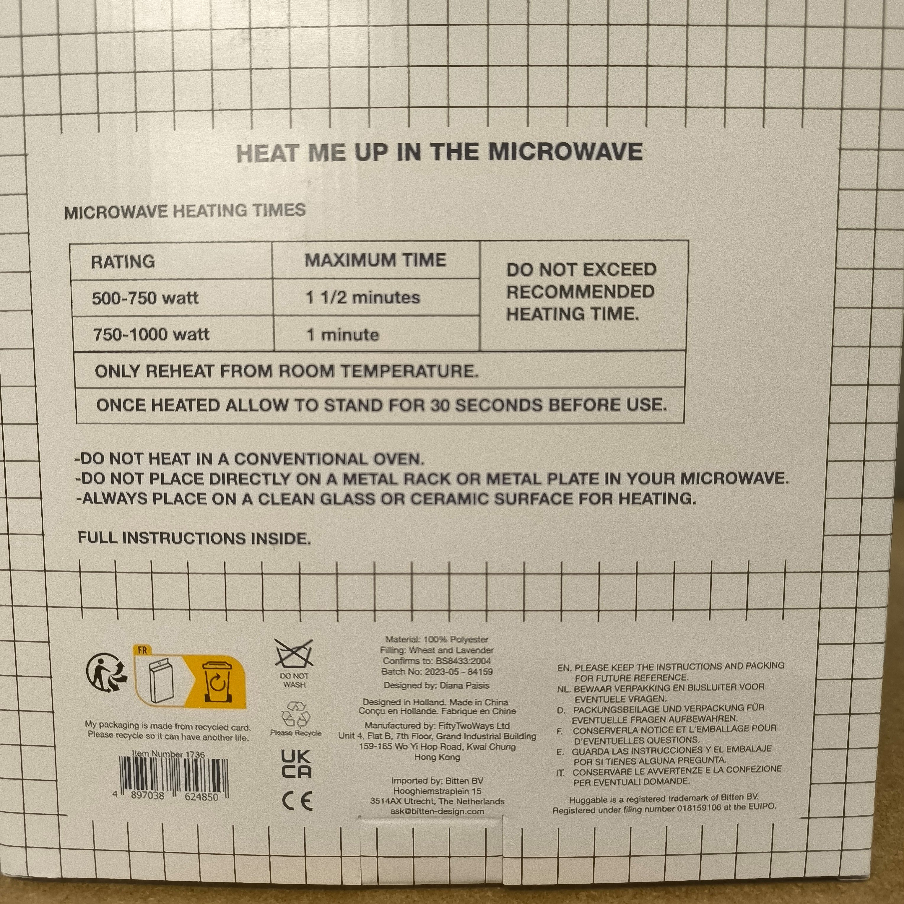 bitten Wärmekissen Avocado Körnerkissen mit Lavendelduft