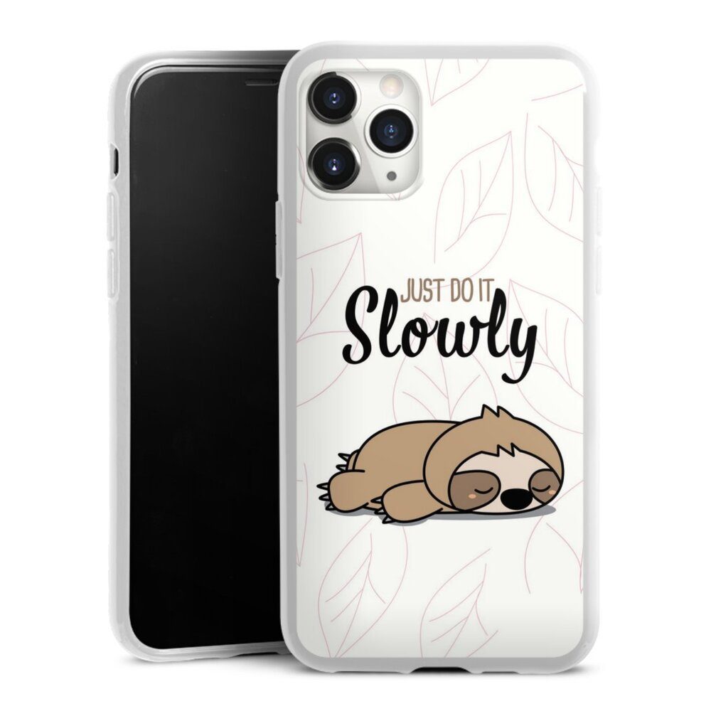 DeinDesign Handyhülle »Tiere Faultier lazy sunday Just Do It Slowly Sloth«,  Apple iPhone 11 Pro Max Silikon Hülle Bumper Case Handy Schutzhülle online  kaufen | OTTO