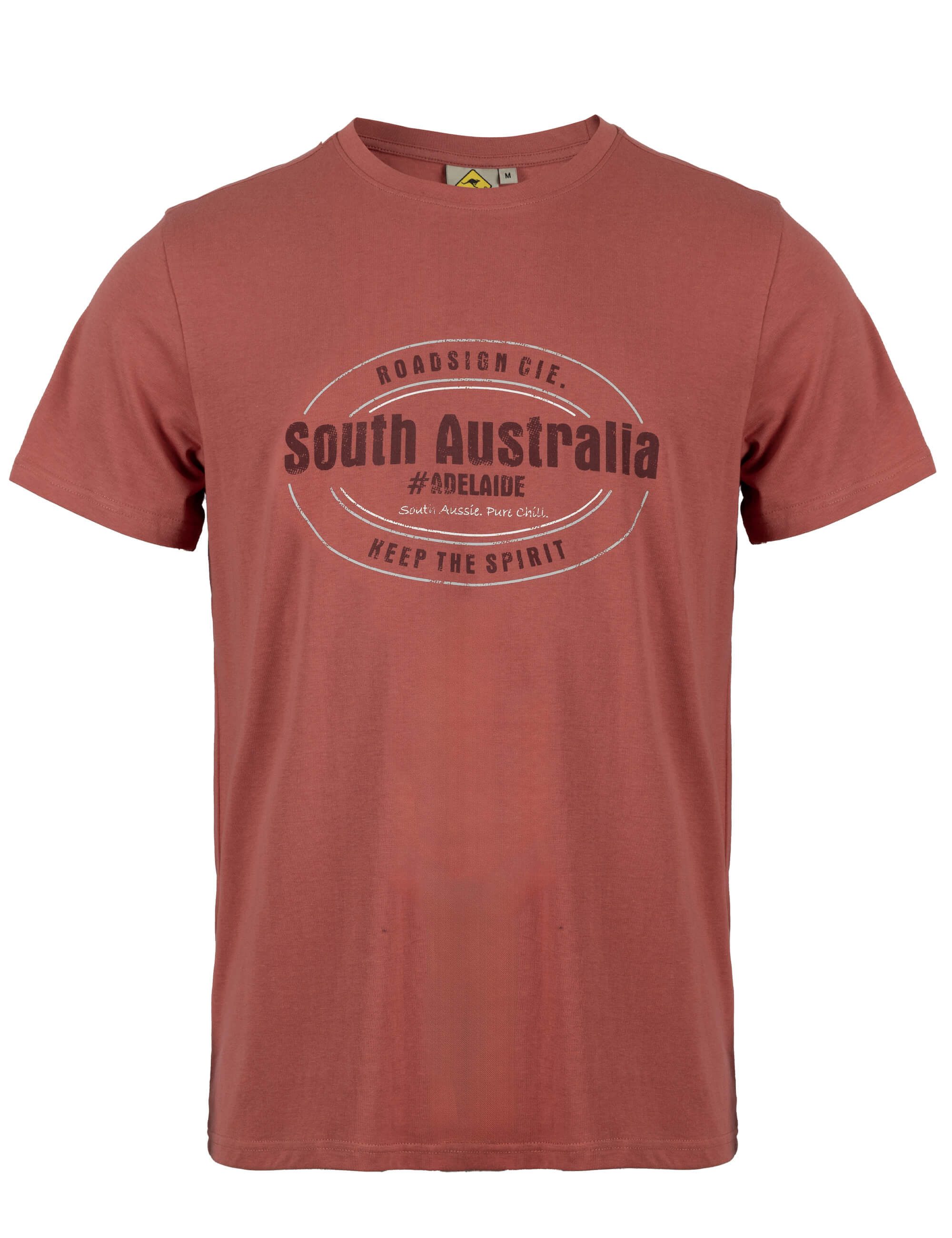 ROADSIGN australia T-Shirt Pure Chill (1, 1-tlg., 1) mit Australia-Logo-Print, klassischer Rundhals, aus reiner Baumwolle