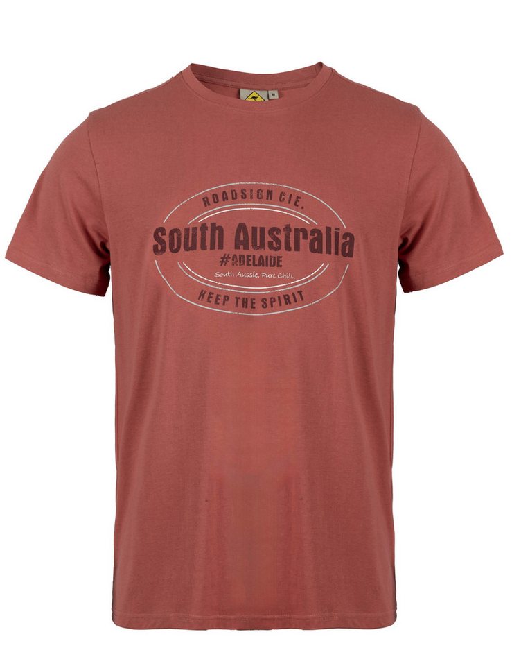 ROADSIGN australia T-Shirt Pure Chill (1, 1-tlg., 1) mit Australia-Logo-Print, klassischer Rundhals, aus reiner Baumwolle