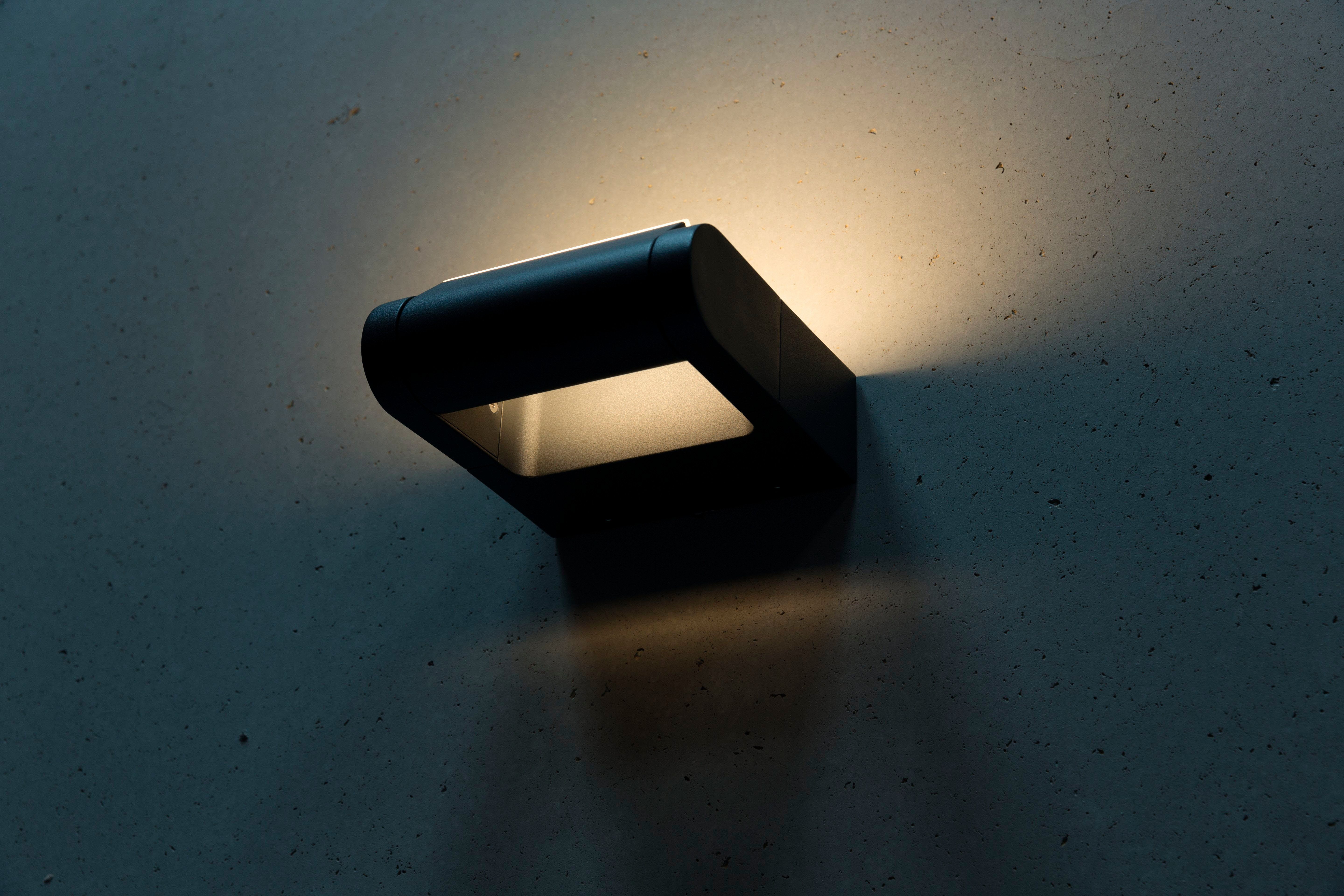 HEITRONIC LED Außen-Wandleuchte schwenkbar Wandlampe, Leuchteinheit integriert, fest LED Warmweiß, Estilo, Außenleuchte