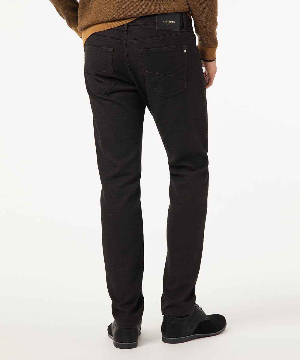 PIERRE Cardin dark CARDIN LYON Pierre 30917 structured 5-Pocket-Jeans VOYAGE 4791.39 - brown