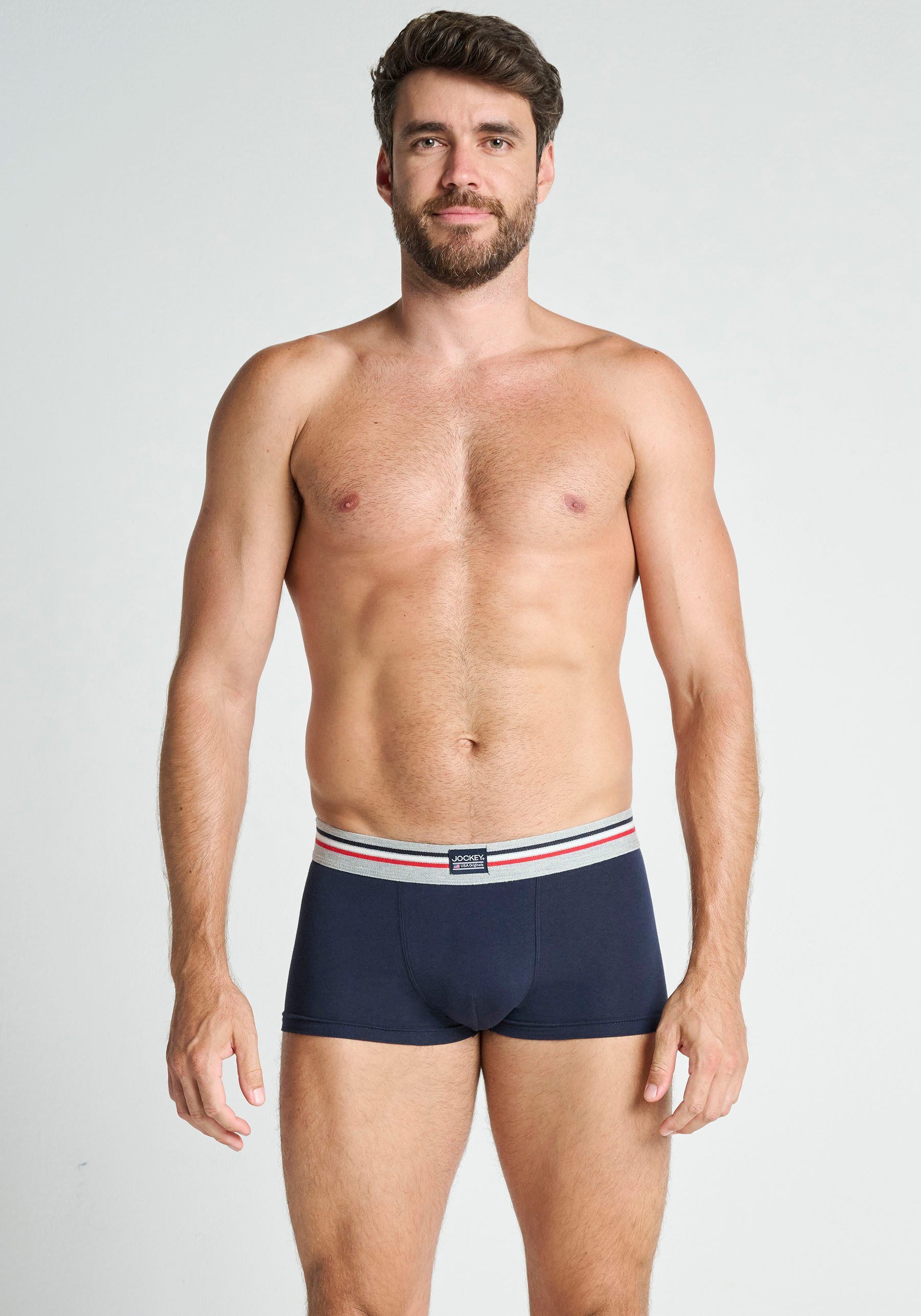 Jockey Trunk Cotton Stretch (3er Pack) mittlere Bundhöhe