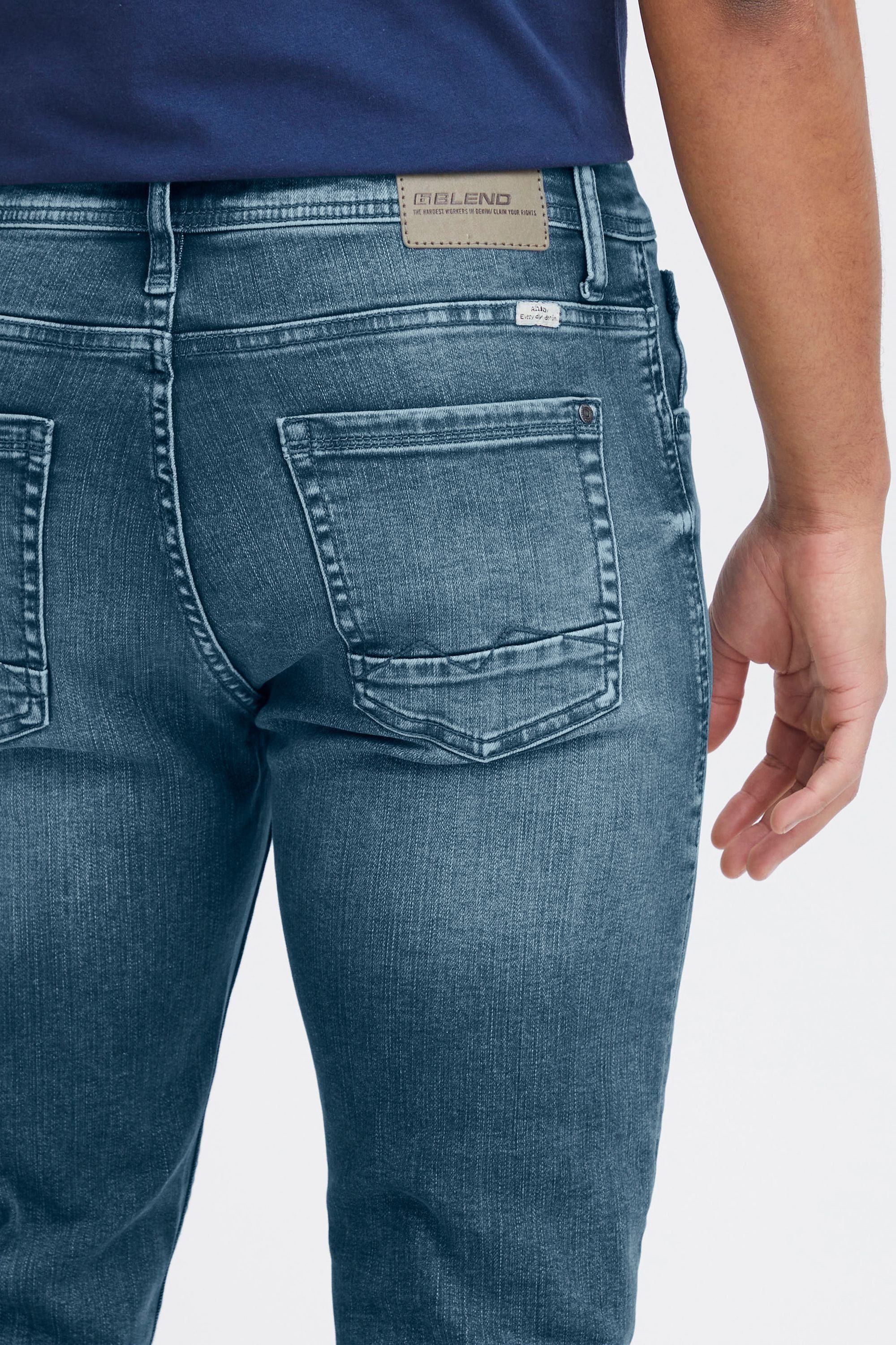 Blend 5-Pocket-Jeans BHJet Modische Slim-Fit-Jeans mit niedriger Bundhöhe und schmalem Bein