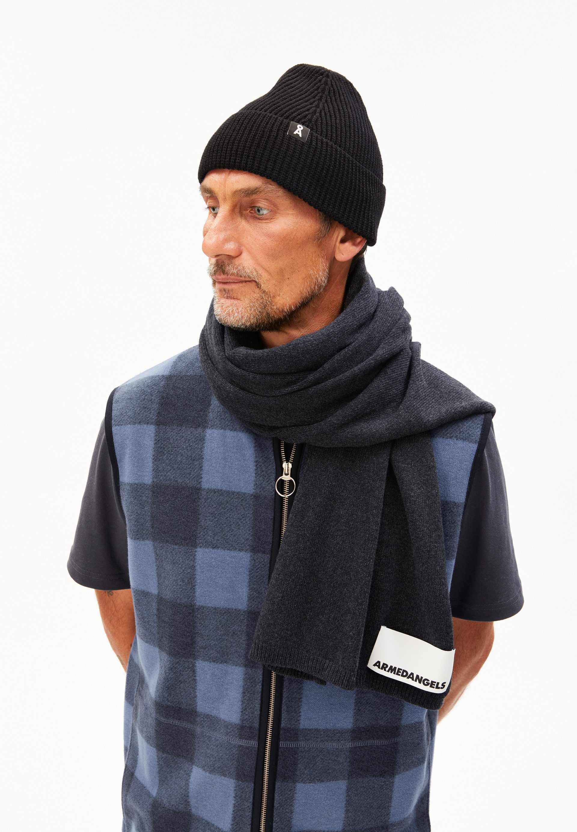 Armedangels Schal KATARINAA Unisex Schal Aus Recyceltem Kashmir Mix