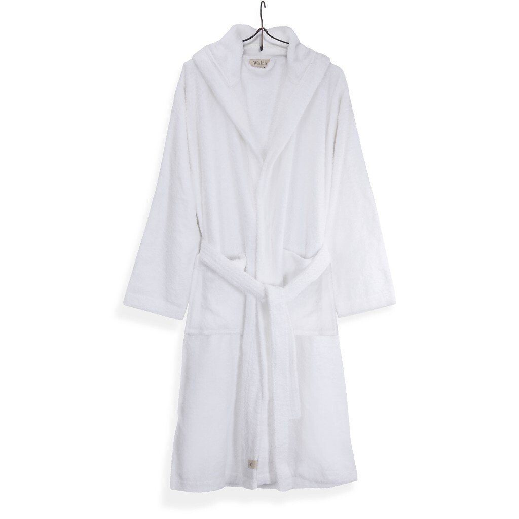 Walra Bademantel Bademantel Luxury Robe Weiß - L/XL cm, Weiß 100% Baumwolle Bademäntel