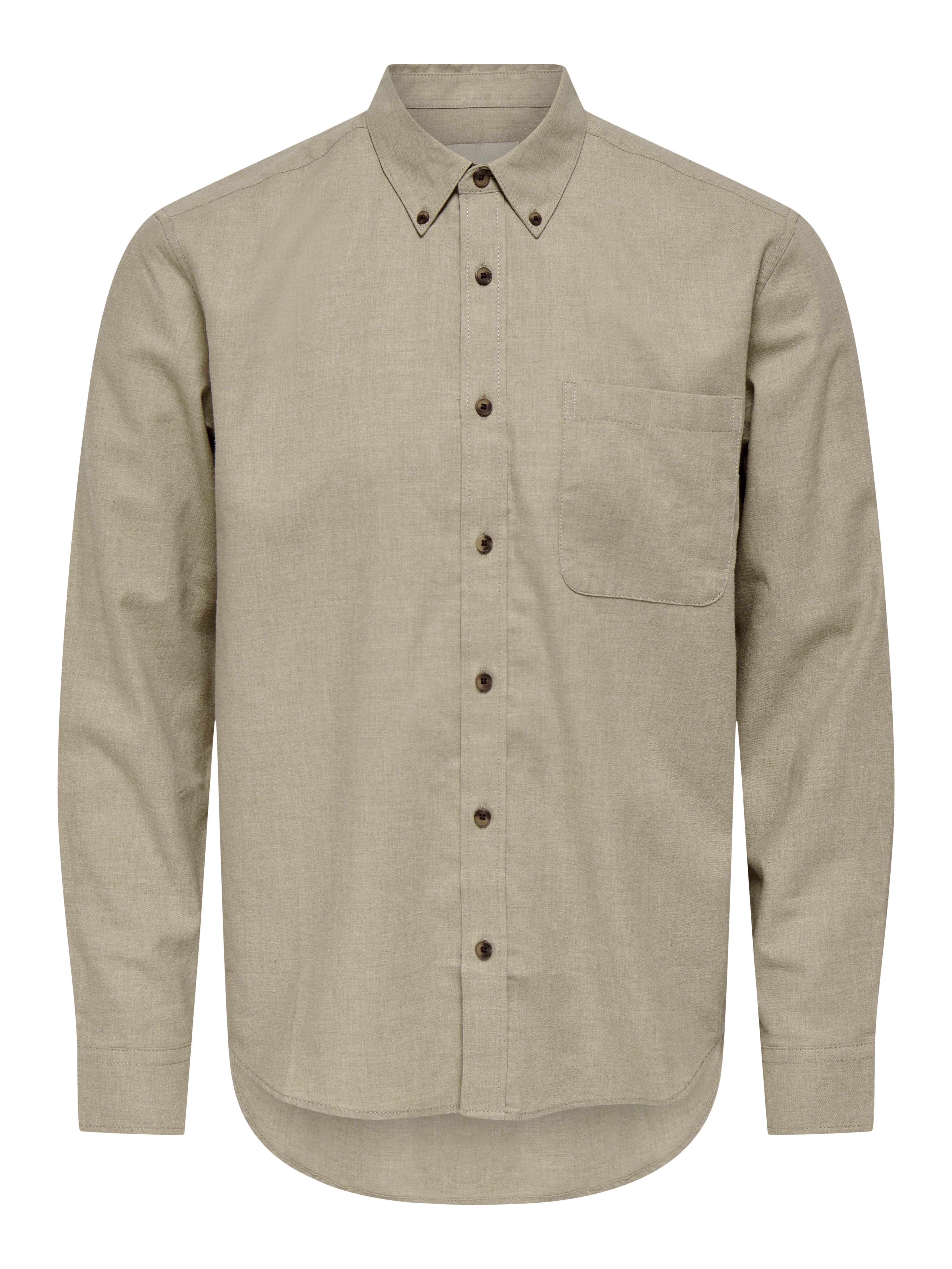 ONLY & SONS Langarmhemd ONSJUPITER REG FIT LS SHIRT NOOS mit Button Down Kr günstig online kaufen