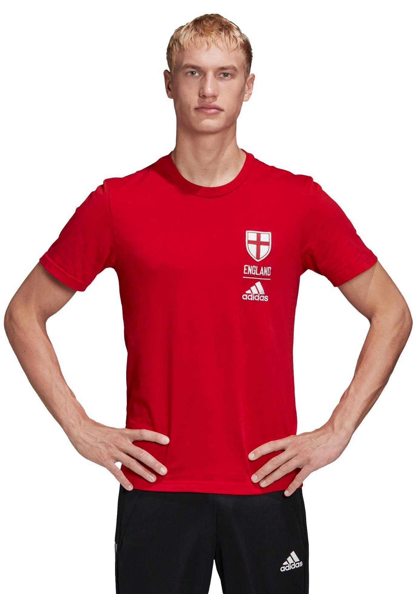 adidas Performance TShirt »ENGLAND TEE«, Mit England Stickerei auf der