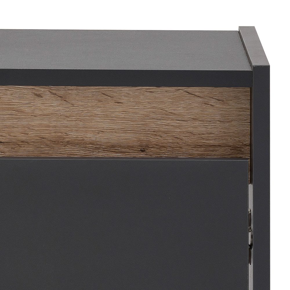 Lomadox Waschbeckenschrank Corato Anthrazit mit Blende günstig online kaufen