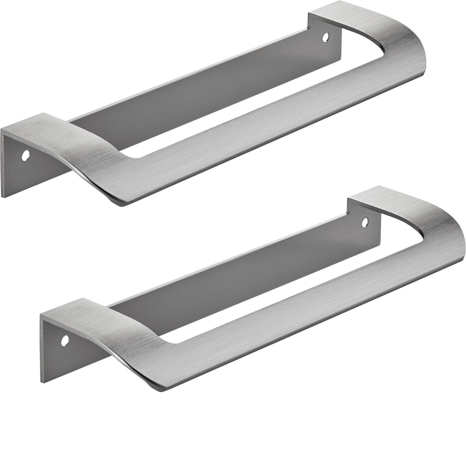 SO-TECH® Möbelgriff LYS Bohrlochabstand (BA) 160 mm Schrankgriff Schubladengriff (Spar-Set, 2-St), Griff passend für Schiebe- oder Falttüren, Edelstahloptik