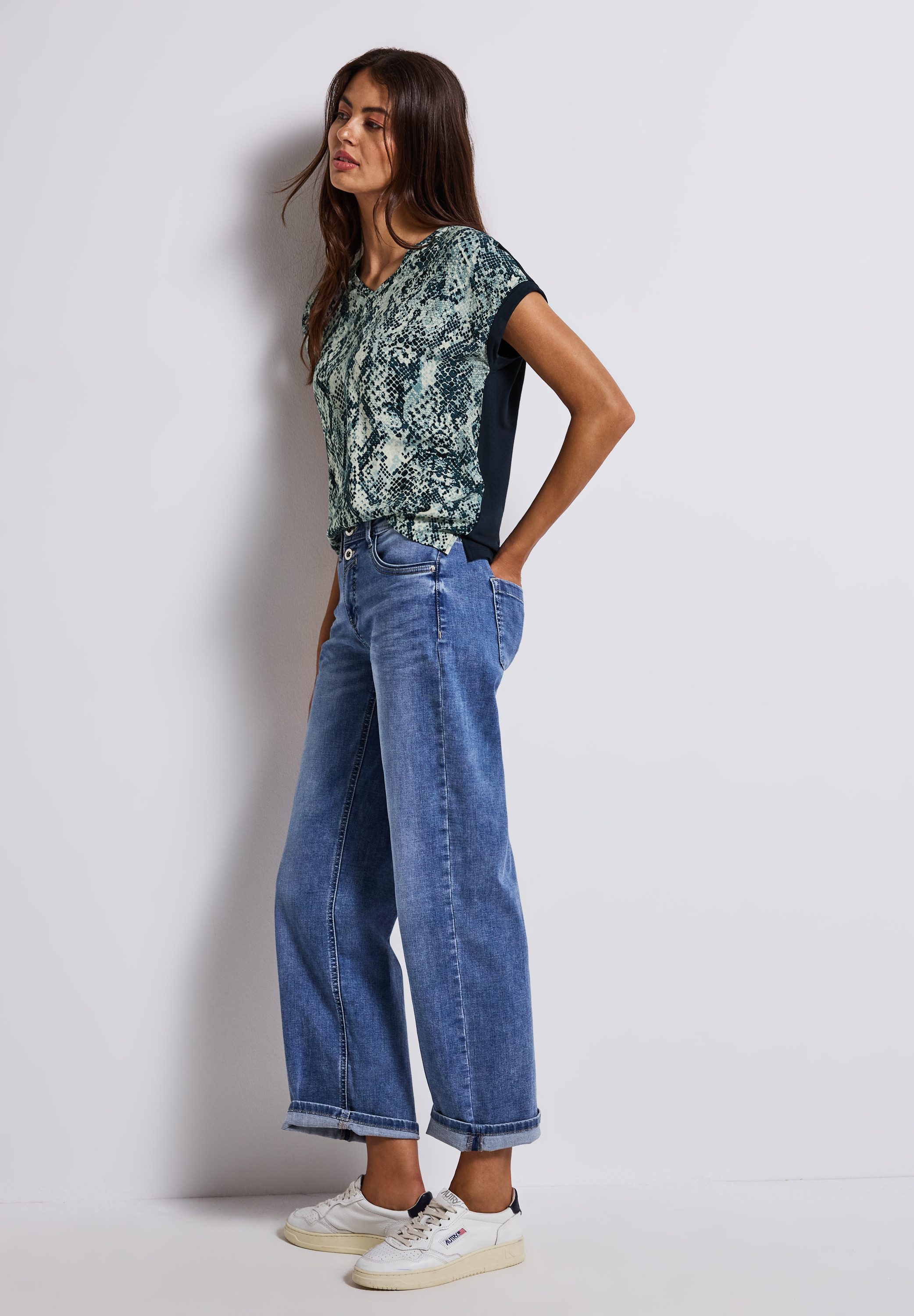 STREET ONE T-Shirt aus softem Materialmix – Bild 2 von 5