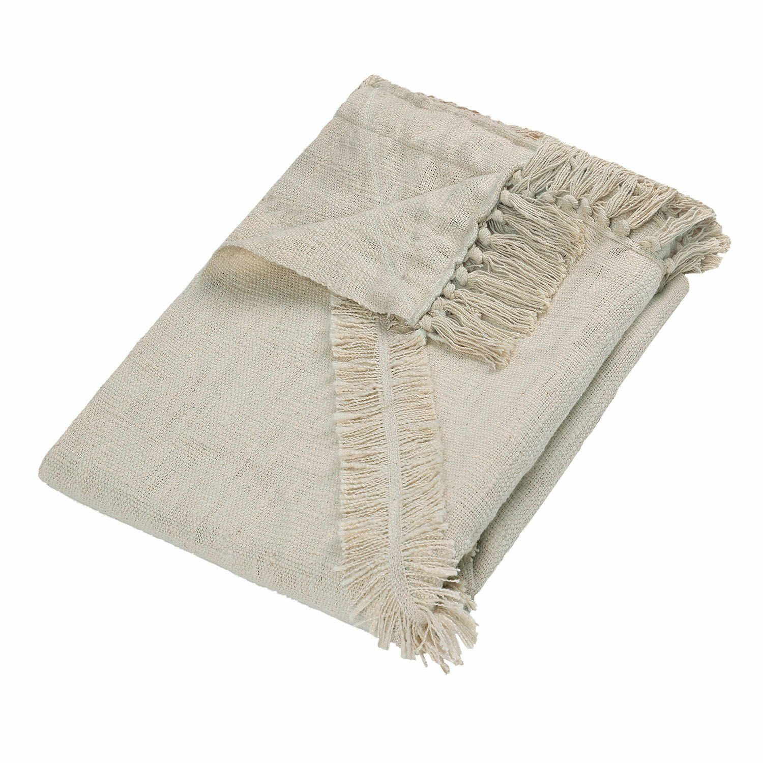 Mirabeau Tagesdecke Plaid Freya creme