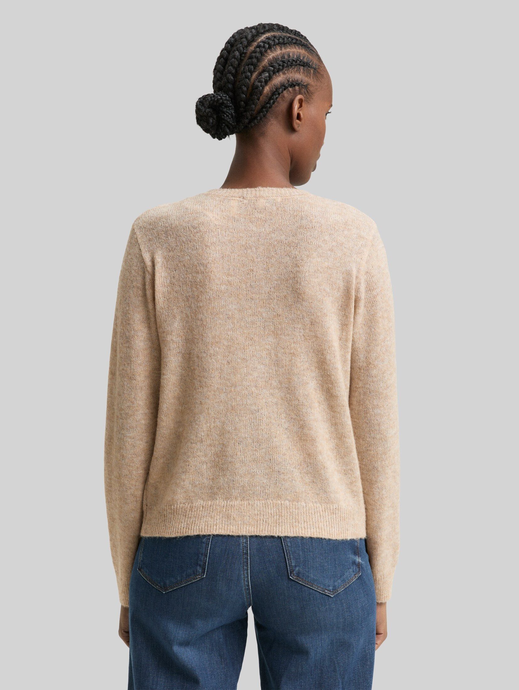 TOM TAILOR Denim Cardigan Pullover & Strickjacken Cardigan mit Rundhalsausschnitt
