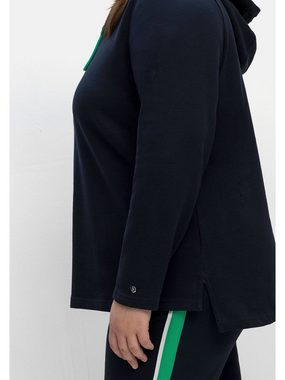 Sheego Sweatshirt Große Größen mit verlängerter Rückenpartie