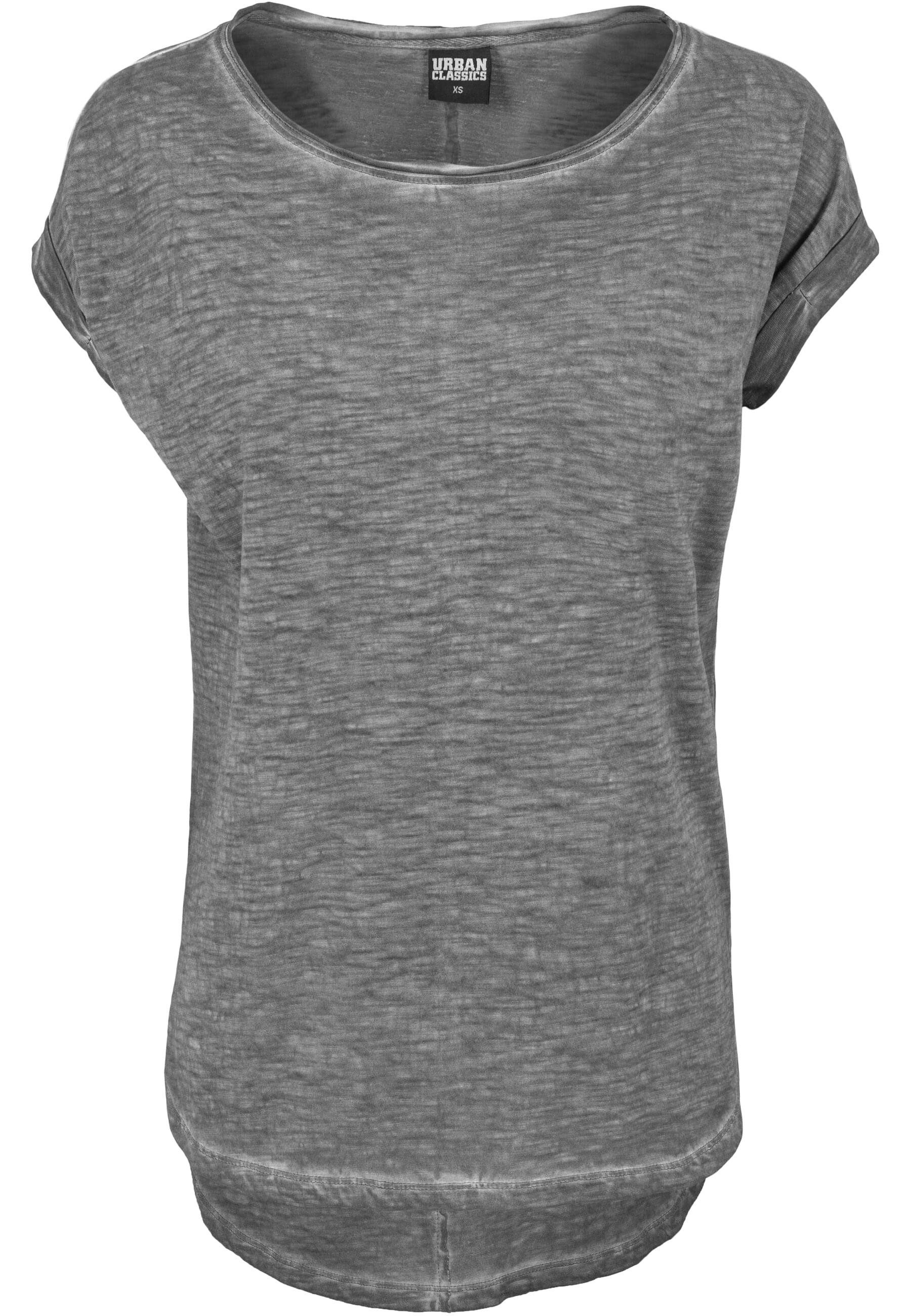 URBAN CLASSICS Kurzarmshirt Urban Classics Damen Ladies Long Back Shaped Sp günstig online kaufen