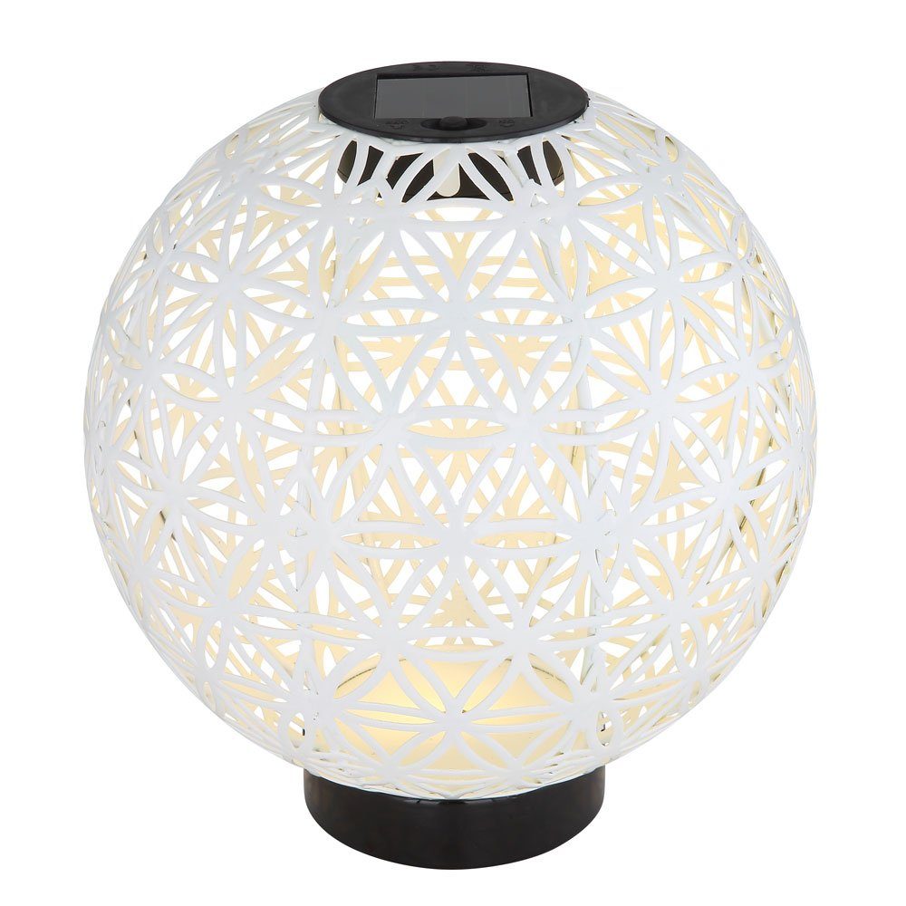 Kugel für orientalische etc-shop LED Warmweiß, fest Kugelsolarleuchten Solarlampe verbaut, LED-Leuchtmittel Gartenleuchte, Außen