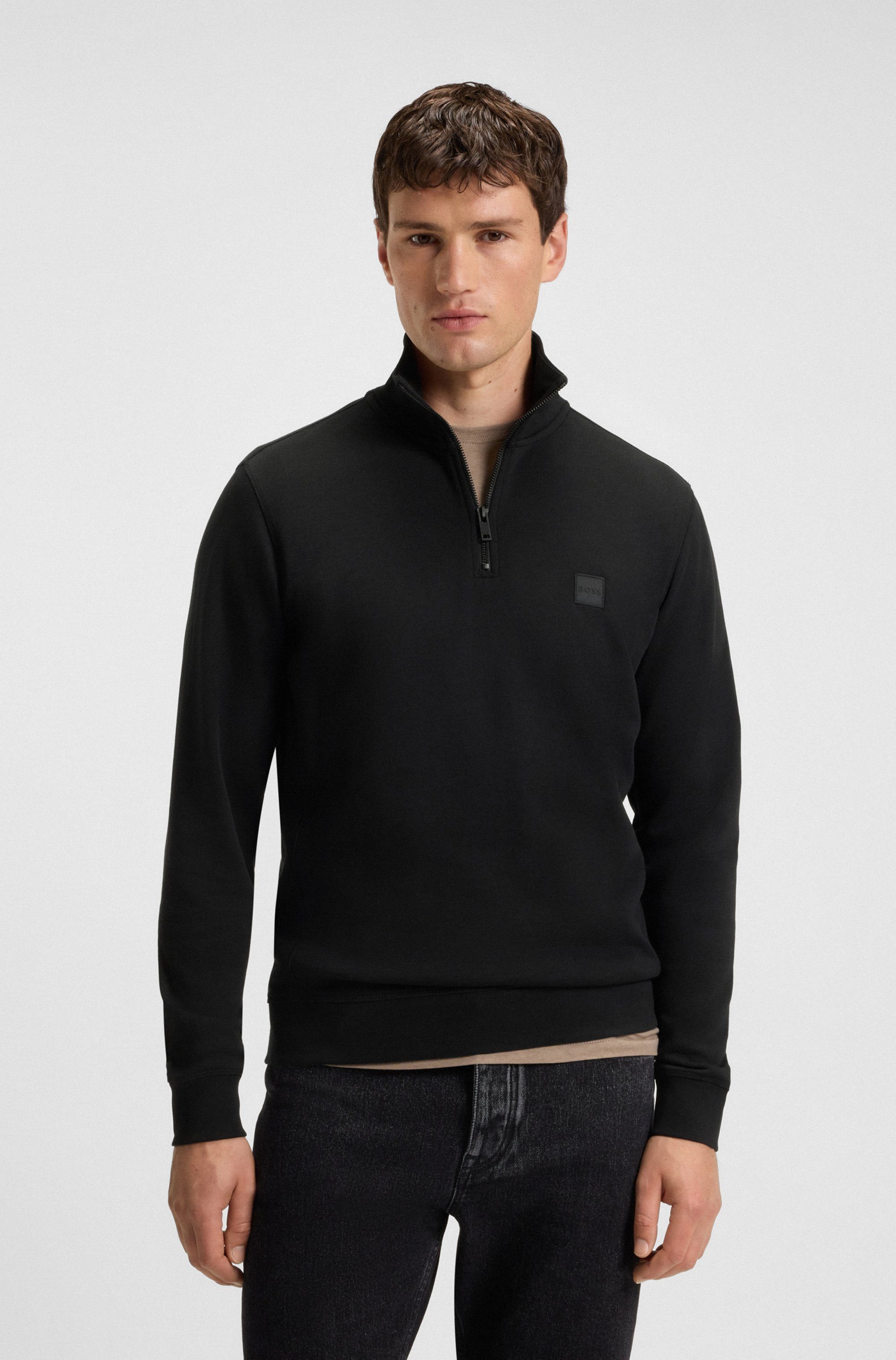 BOSS ORANGE Sweatshirt Zetrust (1-tlg) mit Reißverschluss am Kragen günstig online kaufen