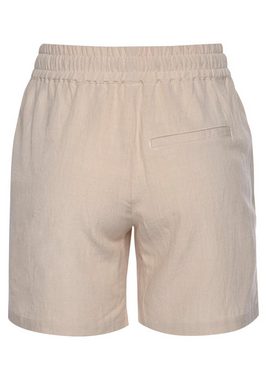 LASCANA Shorts aus Leinenmix mit Taschen, Leinenhose, kurze Hose
