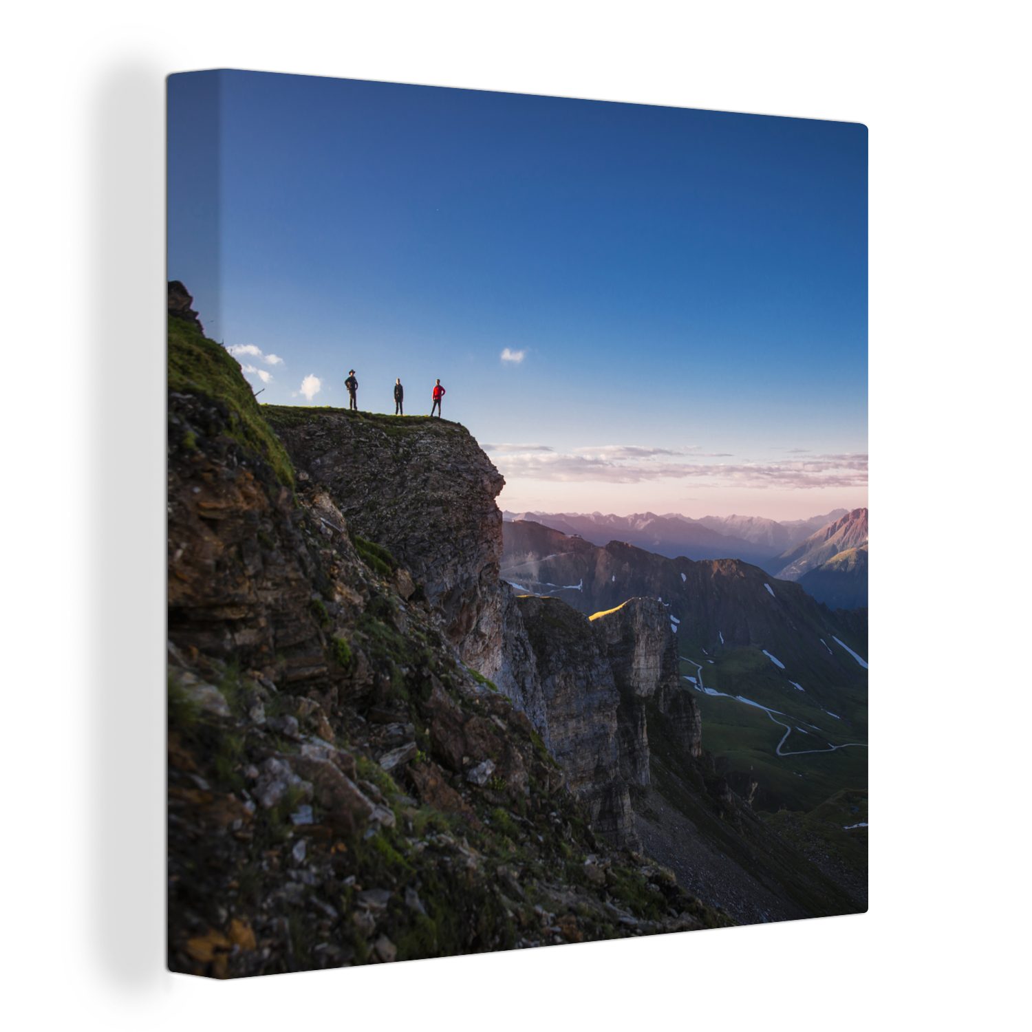 OneMillionCanvasses® Leinwandbild Sonnenaufgang im Nationalpark Hohe Tauern in Österreich, (1 St), Leinwand Bilder für Wohnzimmer Schlafzimmer