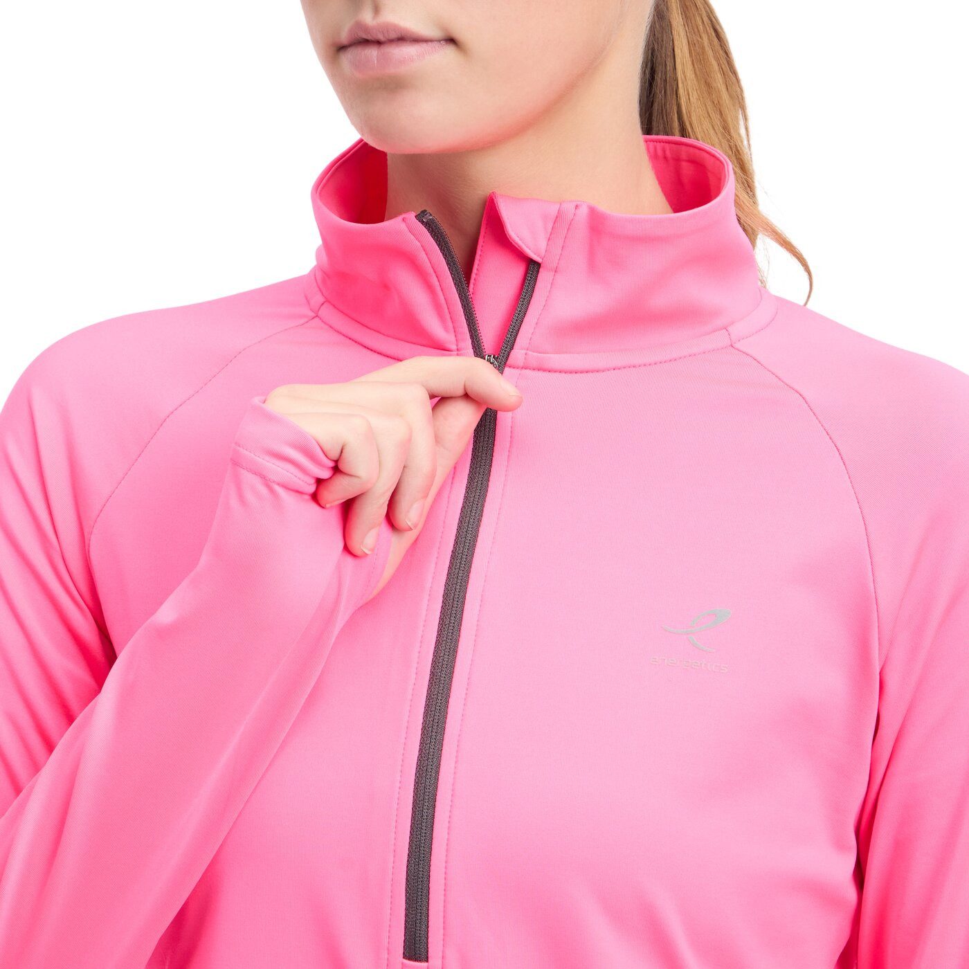 Energetics Langarmshirt Da.-Langarmshirt Carla W PINK/ANTHRACITE