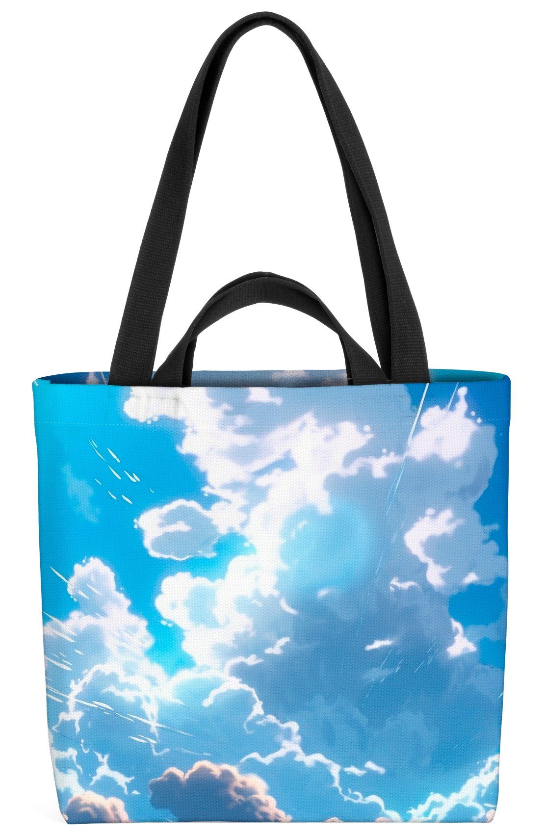 VOID Henkeltasche blau natur sommer wolken himmel Wetter Wolken Himmel weiß wasser (1-tlg), tage