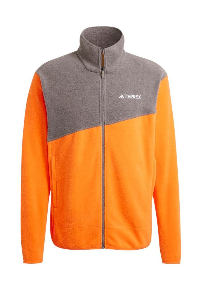 adidas Performance Fleecejacke Terrex Multi Full Zip orange/grau Herren