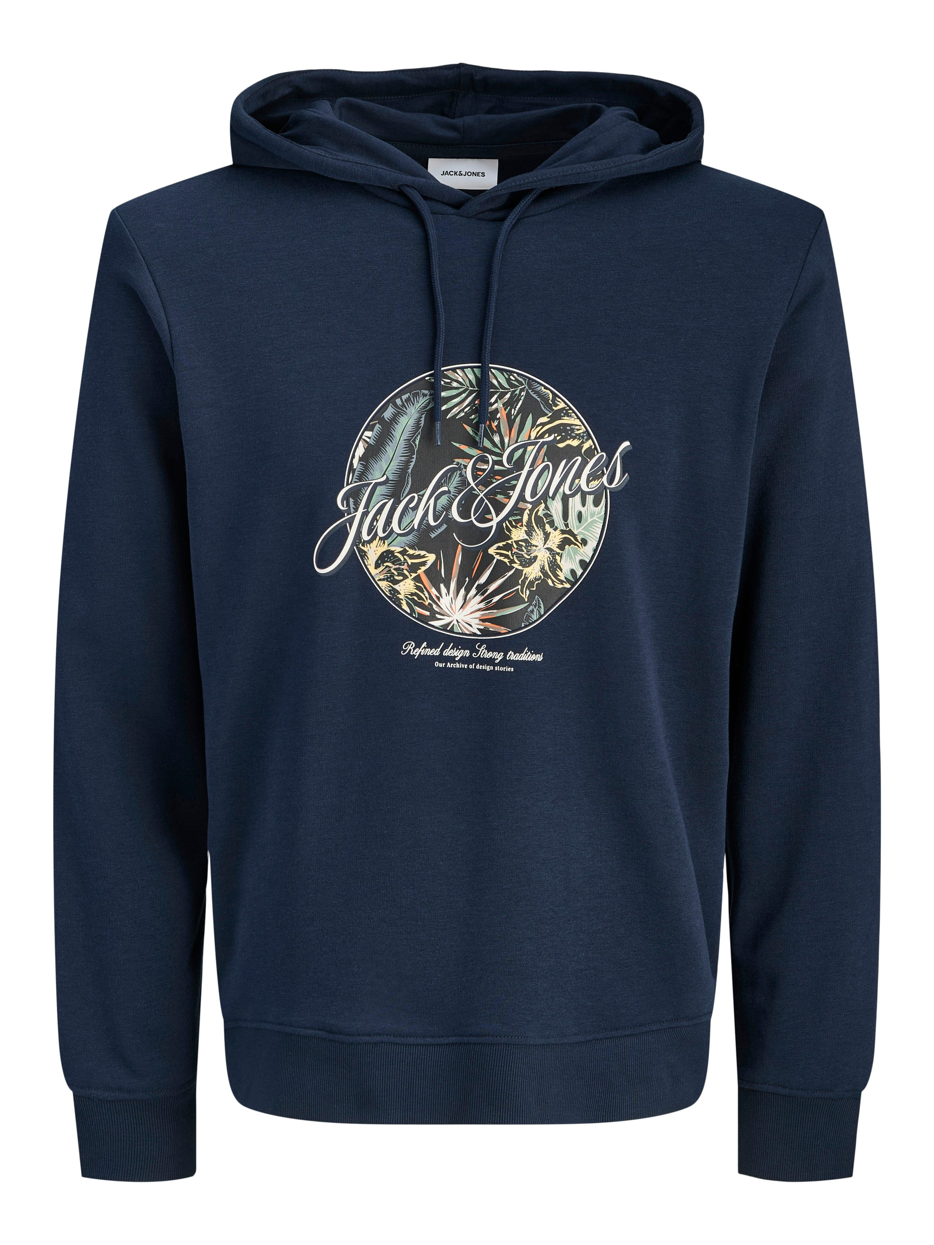 Jack & Jones Kapuzensweatshirt JJHONOLULU SHAPE SWEAT HOOD Baumwollmischung, regular fit