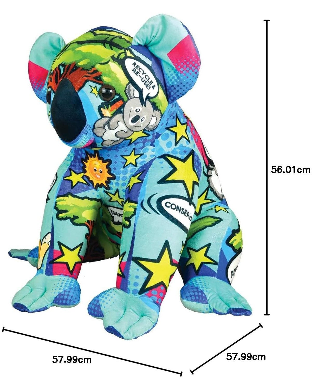 WILD REPUBLIC    Kuscheltier Jumbo Plüschtier Koala 60cm, aus nachhaltigen Materialien