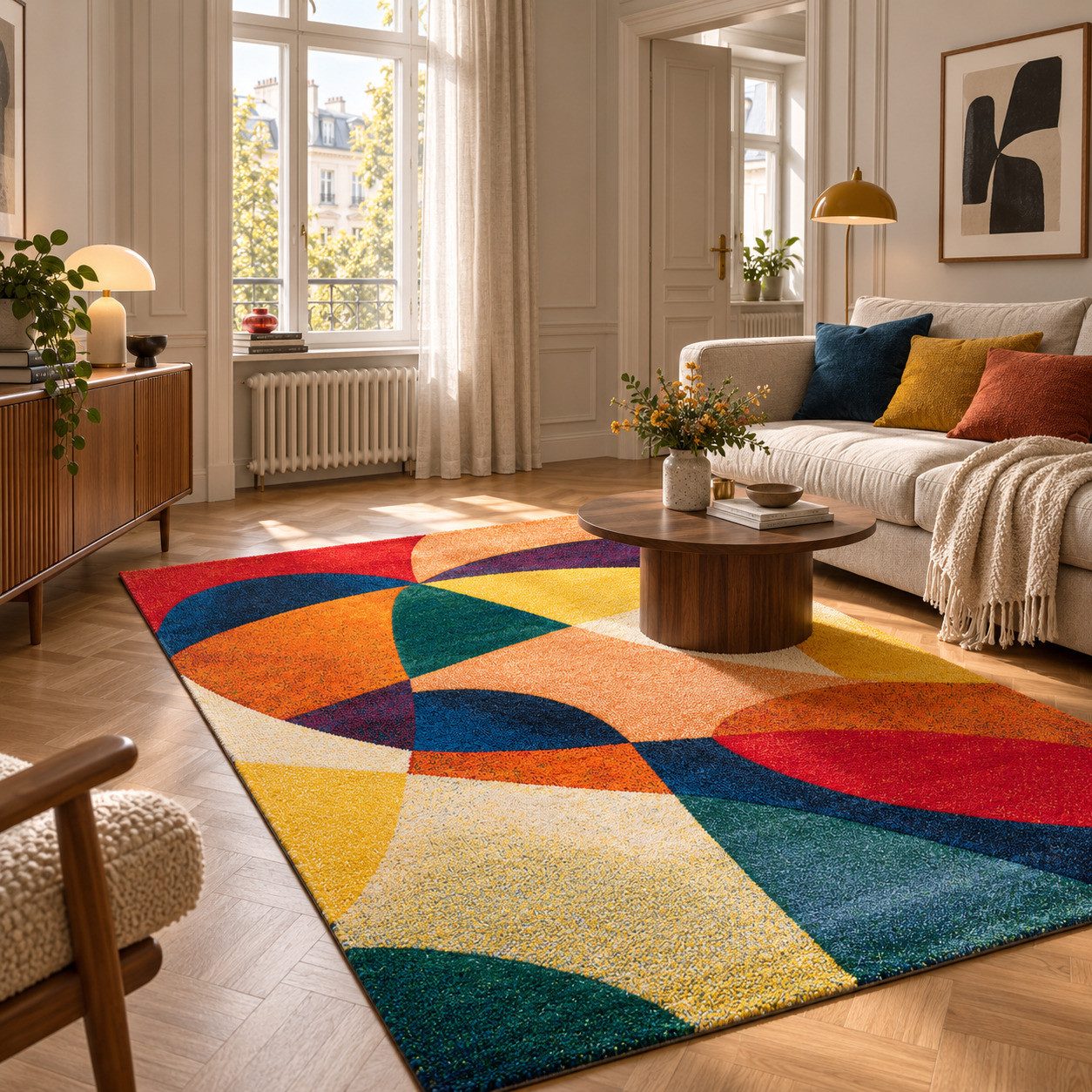 Pergamon Designteppich Designer Teppich Maui Modern, Rechteckig, Höhe: 13 mm
