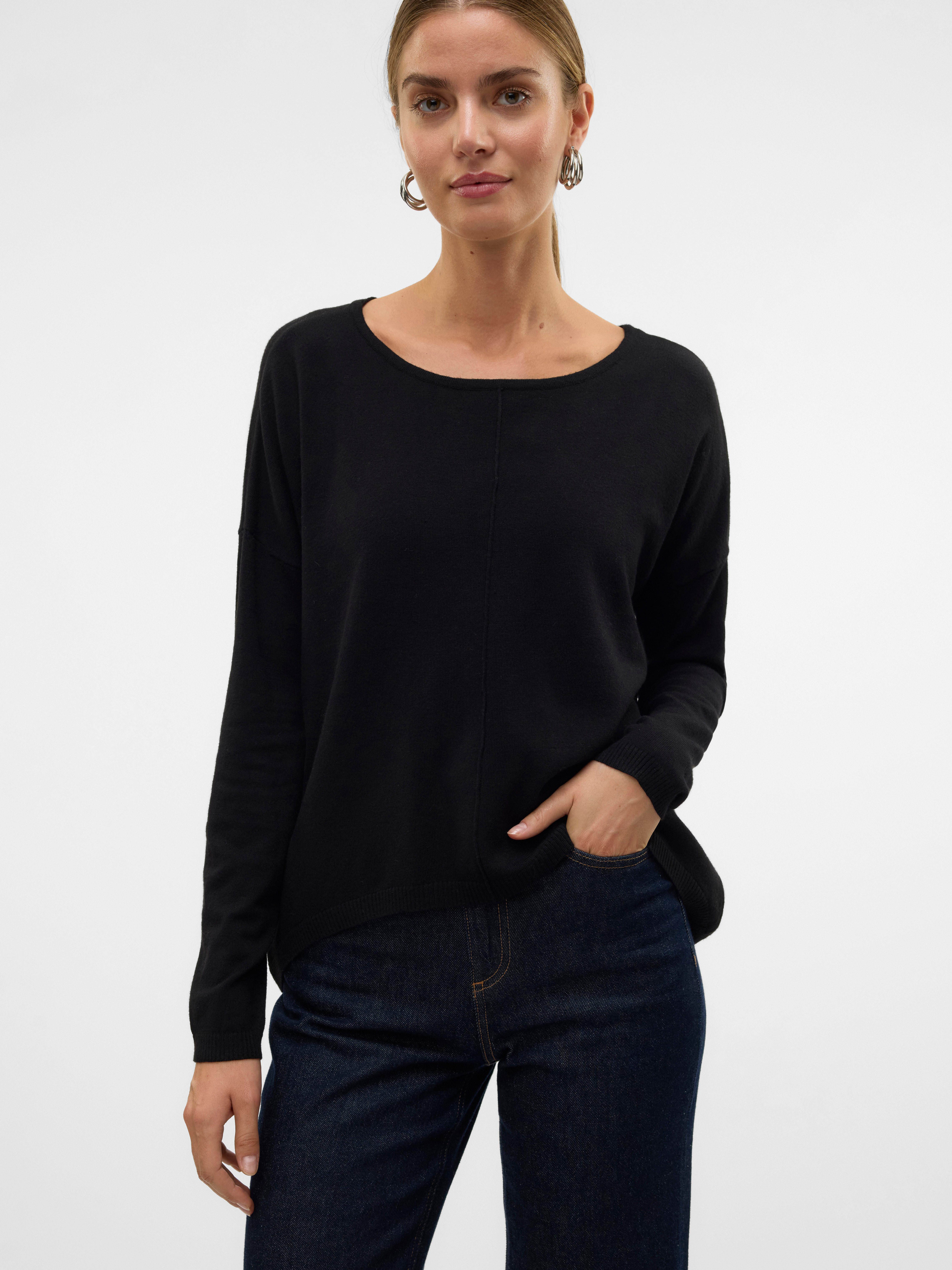 Vero Moda Rundhalspullover VMBREEZE AURA LS ZIPPER BLOUSE NOOS günstig online kaufen