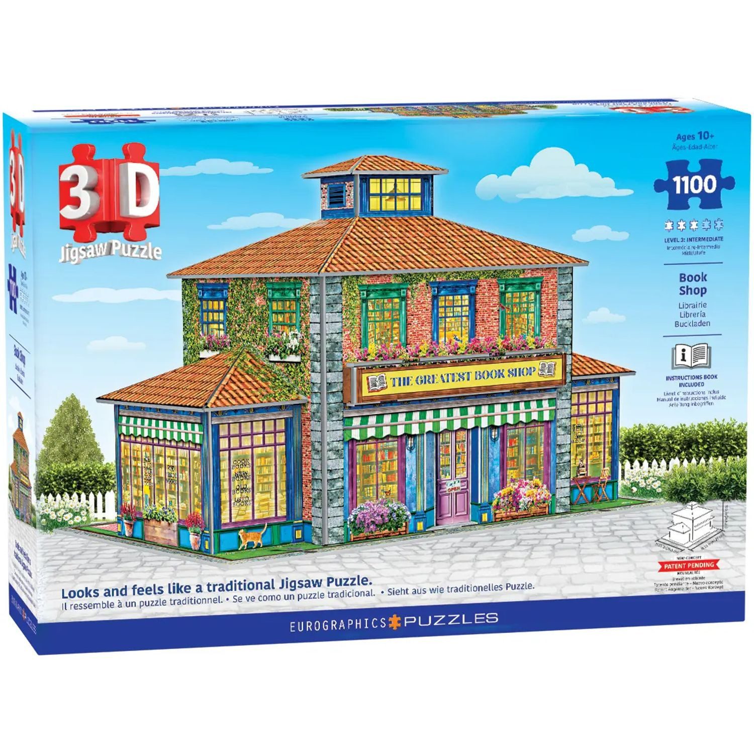 EUROGRAPHICS Puzzle 3D Puzzle - Bookstore, Puzzleteile