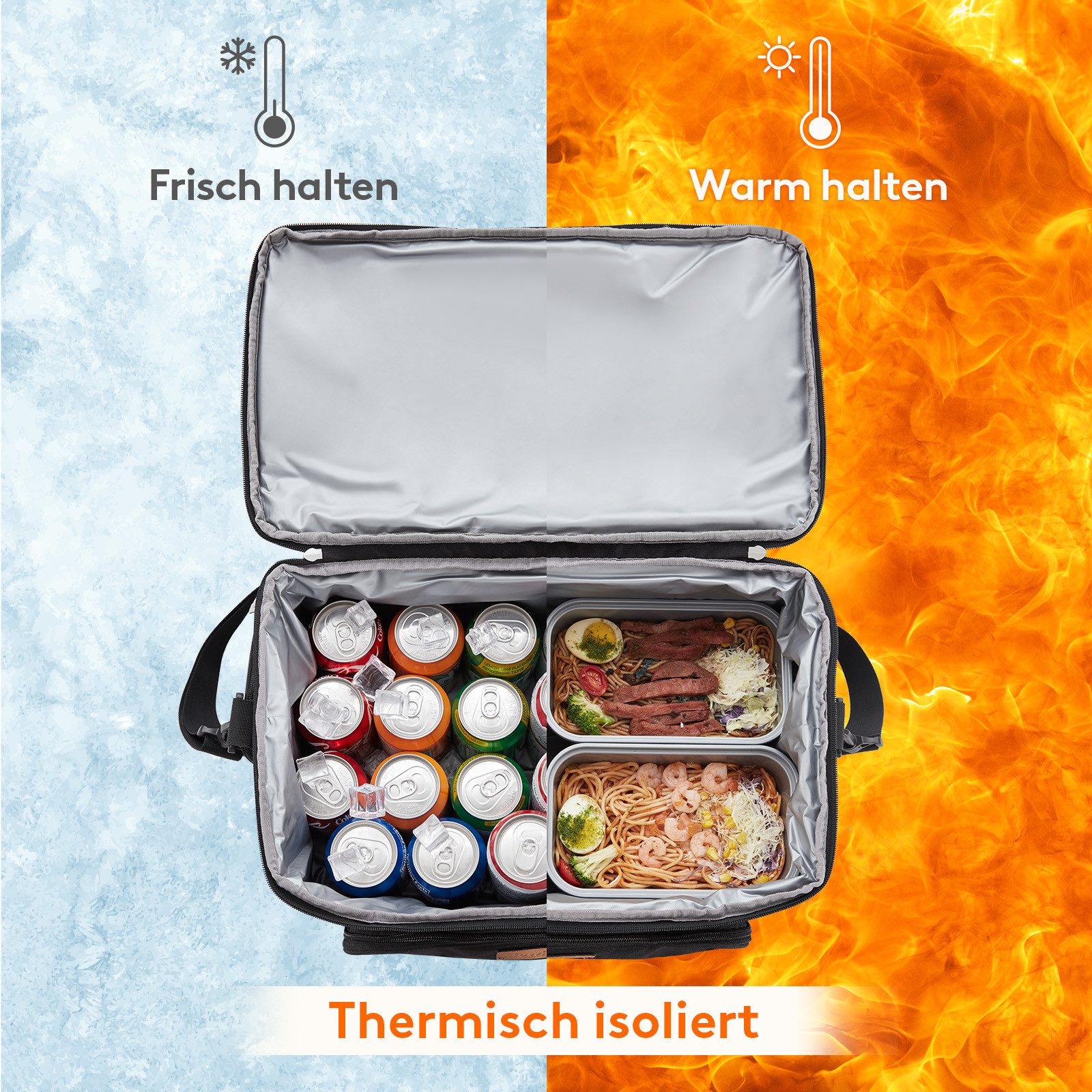 Lifewit Picknicktasche Kühltasche,Isolierte Lunch Tasche, Leichte, Tragbare Kühltasche.