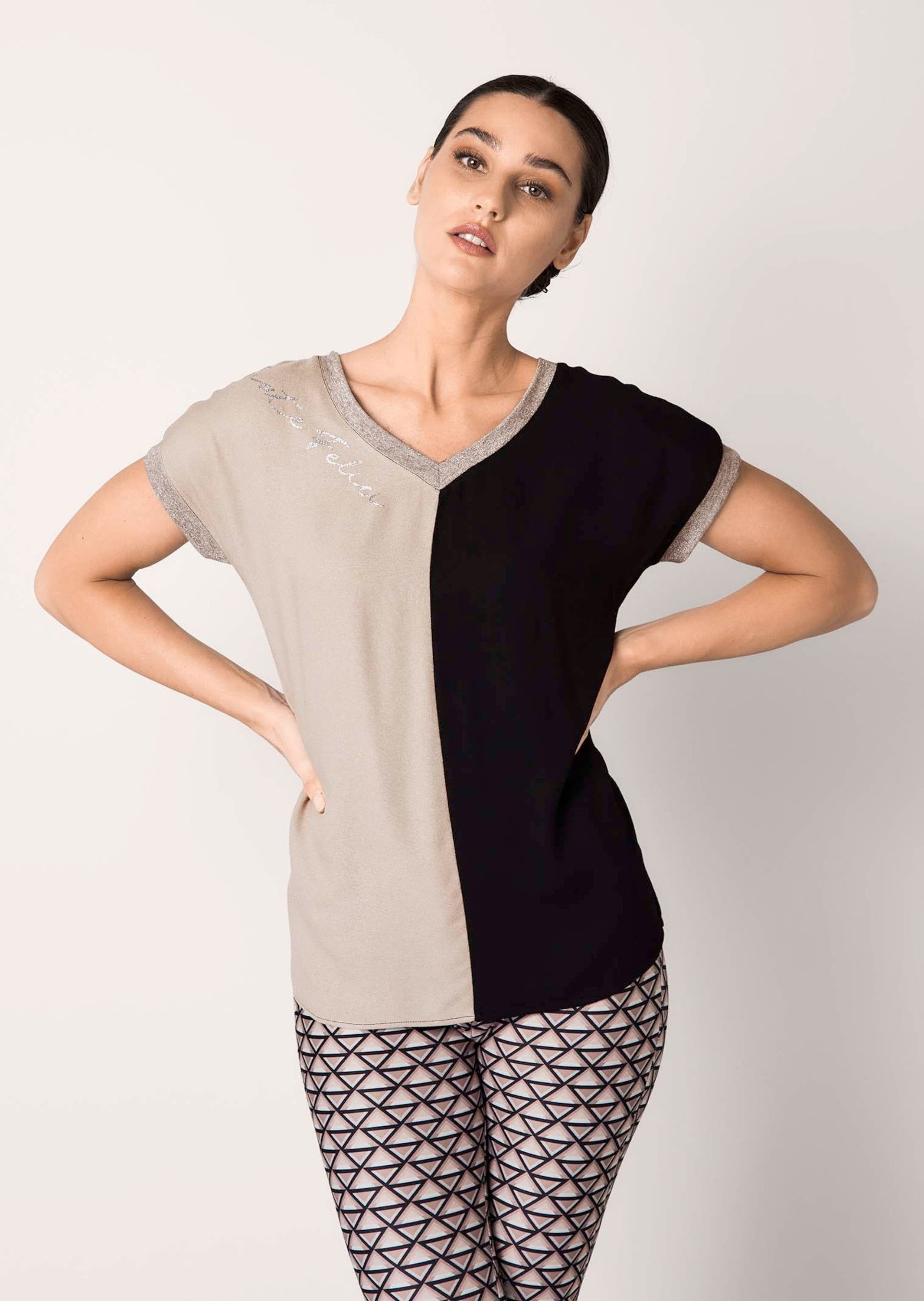 Alba Moda Print-Shirt Shirt im Materialmix günstig online kaufen