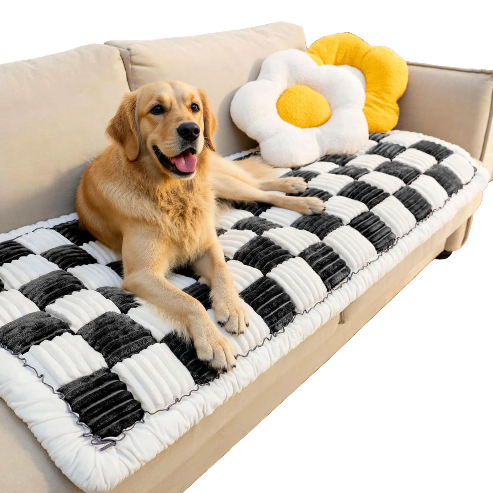 Coonoor Sofaschoner Weiche Flanell Sofa überzug Waschbar