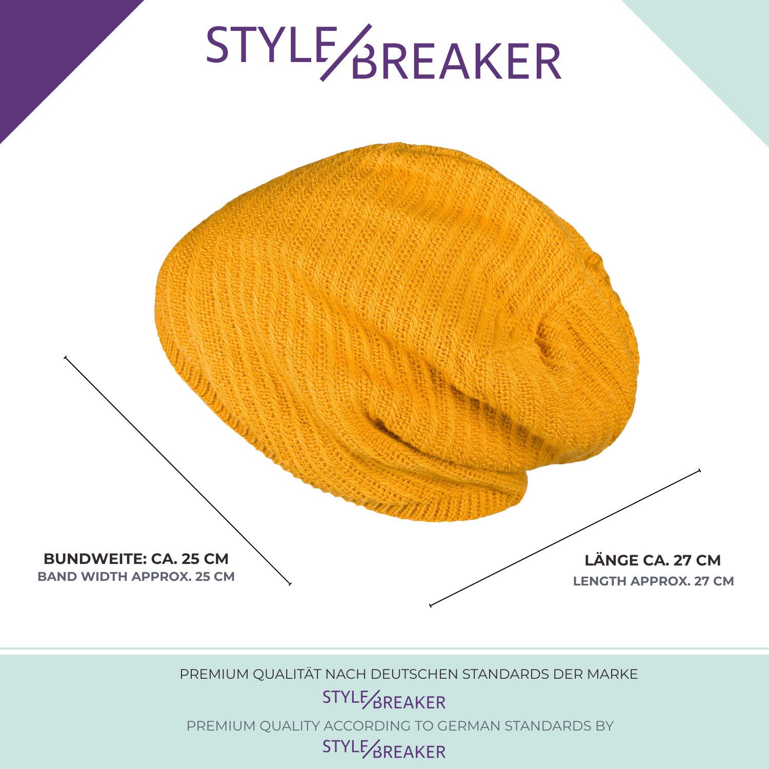 styleBREAKER Strickmütze Strick Beanie Mütze mit Thermo-Fleece (1-St) – Bild 5 von 5