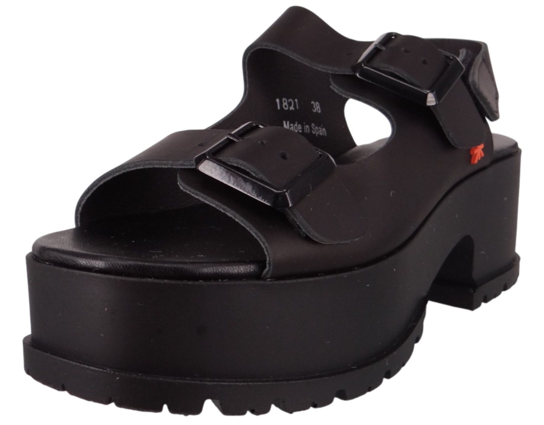 Art A1821 Manchester Grass Waxed Black Sandale