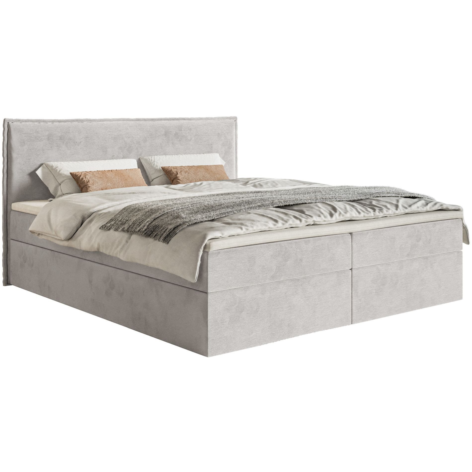 Selsey Boxbett SOFTIE, mit Bettkasten und Topper, Bonnell-Federkernmatratze