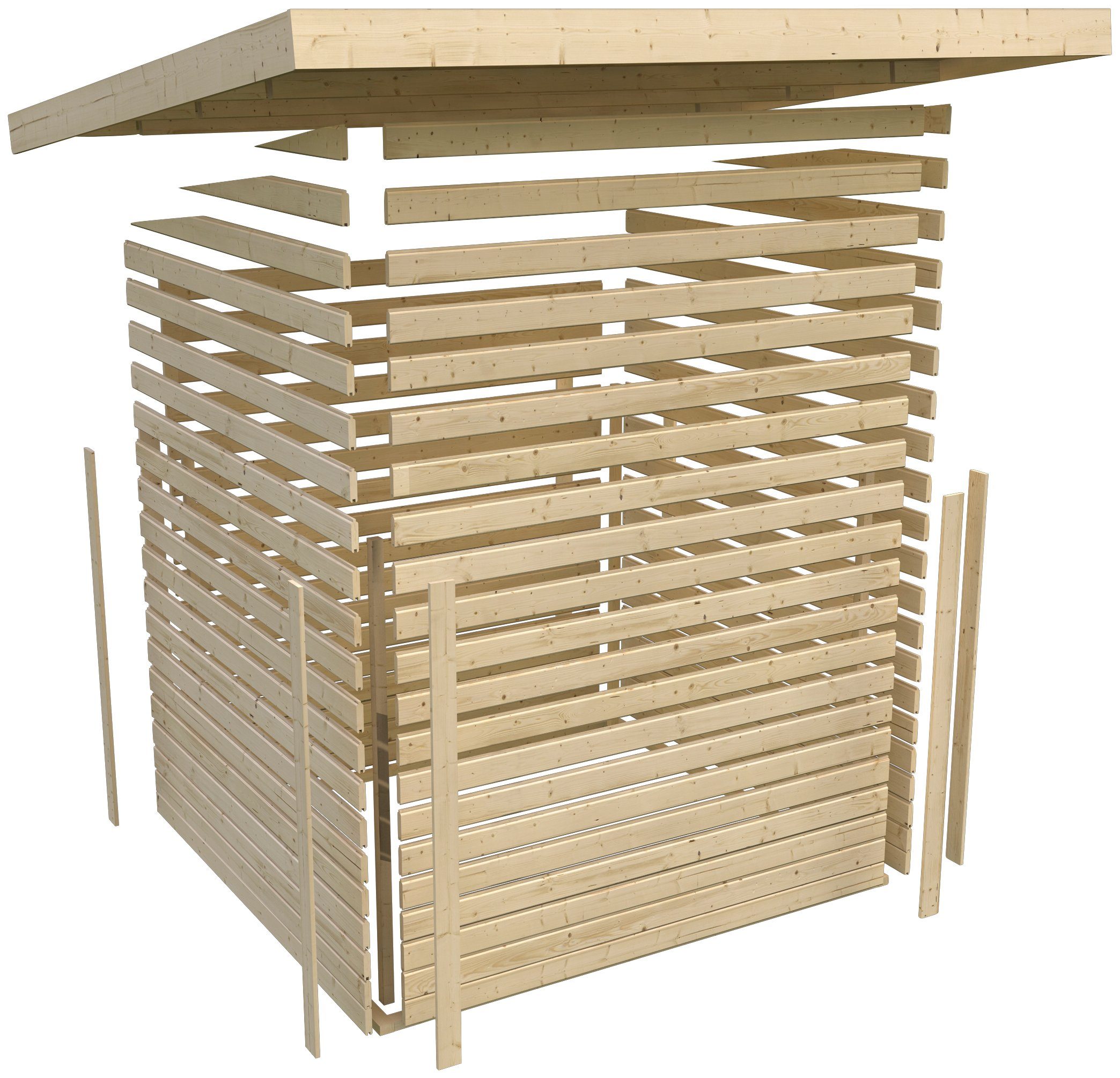 Karibu Gartenhaus Ammersee 6, BxT: 396x273 cm