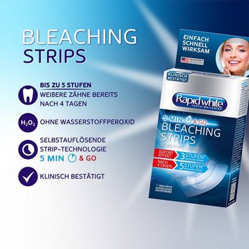 Rapid white Zahnbleaching-Kit Zahnaufhellung Express Bleaching Strips Set + Bleaching Power Set