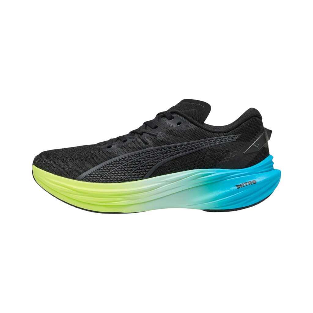 PUMA Deviate Nitro 3 (Dämpfung) schwarz/blau Herren Laufschuh