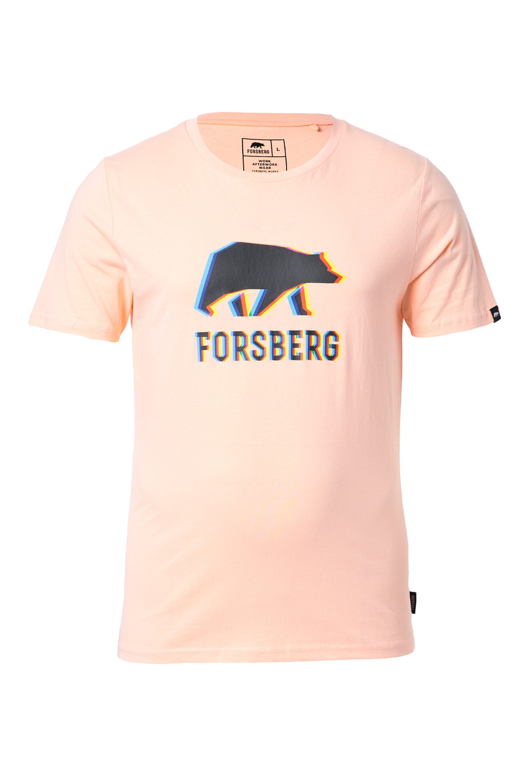 T-Shirt mit schwarzem Anaglyph-Logo