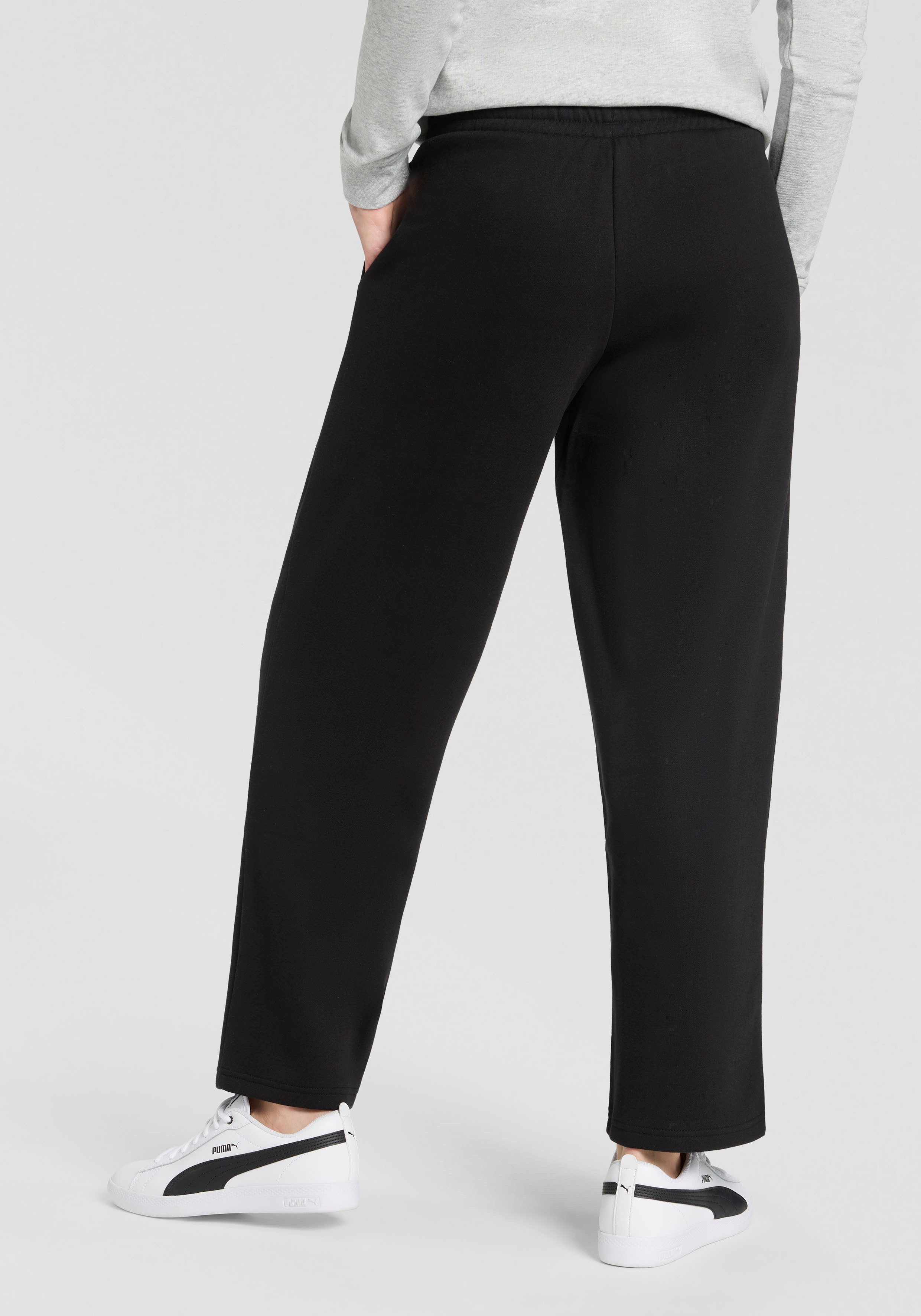 PUMA Trainingshose ESS NATURE 2.0 COMFORT LOGO STRAIGHT PANTS FL OP günstig online kaufen