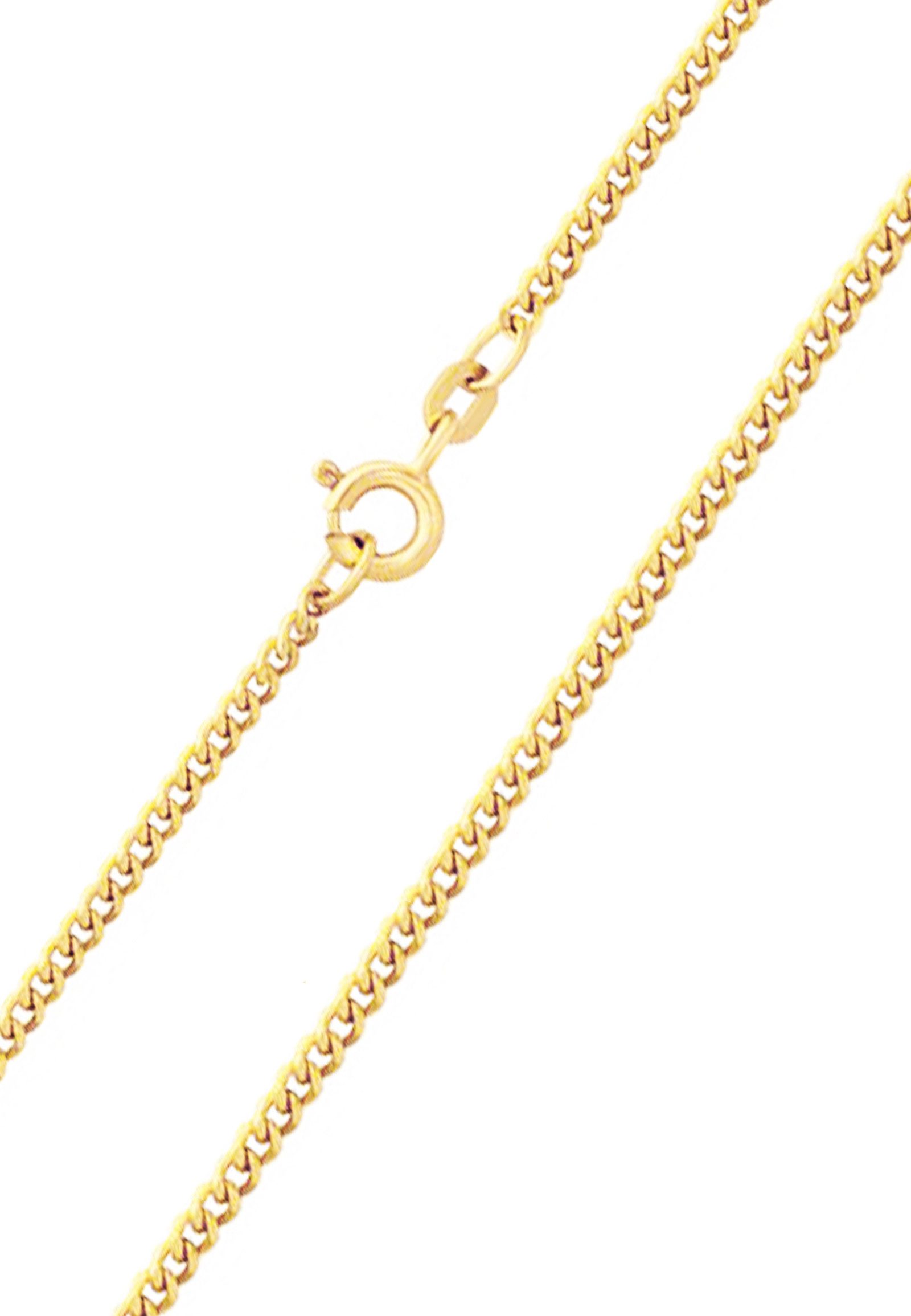 JEVELION Kette mit Anhänger 585 Gold Kompass Wegweiser Glücksbringer - Made in Germany (Goldanhänger, für Damen und Mädchen), Mit Kette vergoldet- Länge wählbar – Bild 4 von 5
