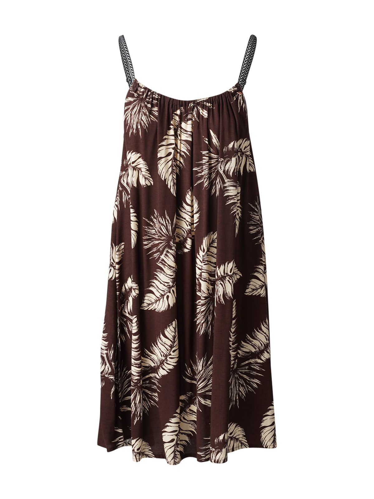 Jerseykleid Isla-Palm Women Dress SUMMER PALM BIG CHOCOLATE