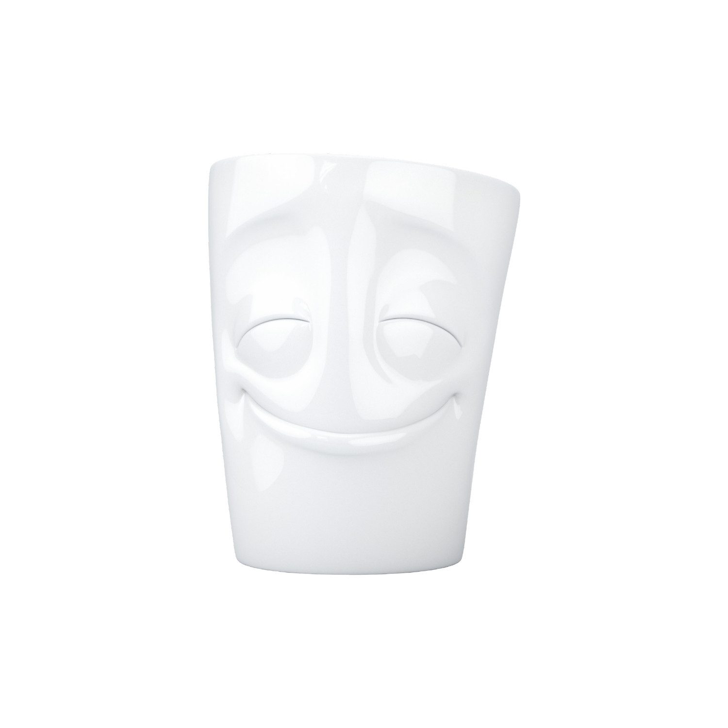 FIFTYEIGHT PRODUCTS Becher Henkelbecher 350 ml, Kaffeebecher Teebecher Kakaobecher, 1-tlg., Hartporzellan Hotelqualität, spülmaschinenfest und mikrowellengeeignet, 100% Made in Germany