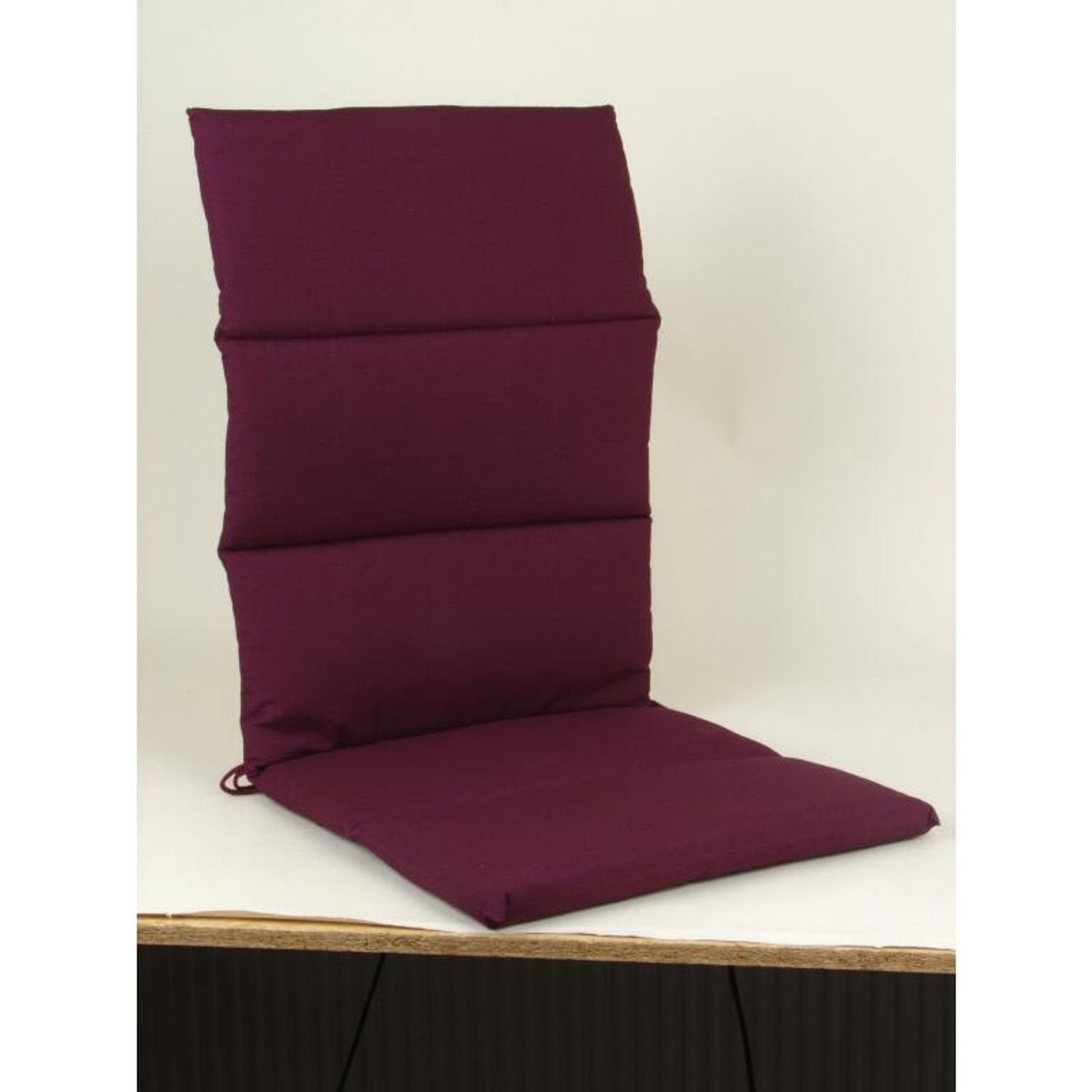 Bankauflage Negro Sessel Rollstepp-Hochlehner-Auflage Gartenstuhl 4x BURI Sitzkissen