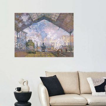 Posterlounge Wandfolie Claude Monet, Bahnhof von St. Lazare, Wohnzimmer Malerei