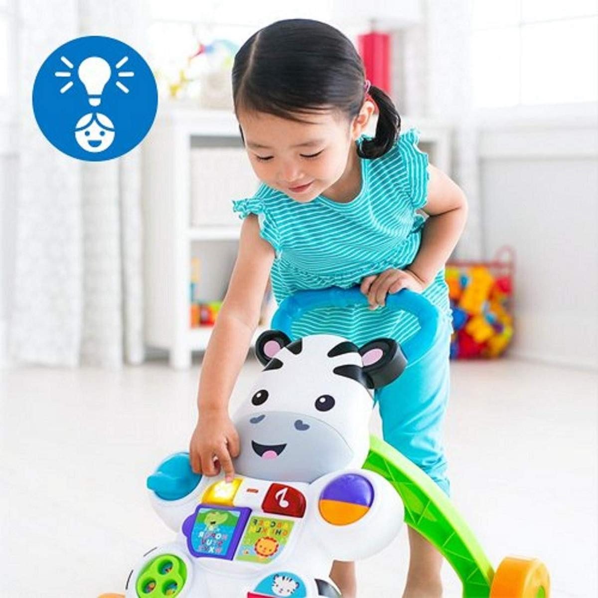 Fisher-Price® Lauflernwagen Fisher-Price Lern mit mir Zebra Lauflernwagen Englisch DLF00 6 Monate