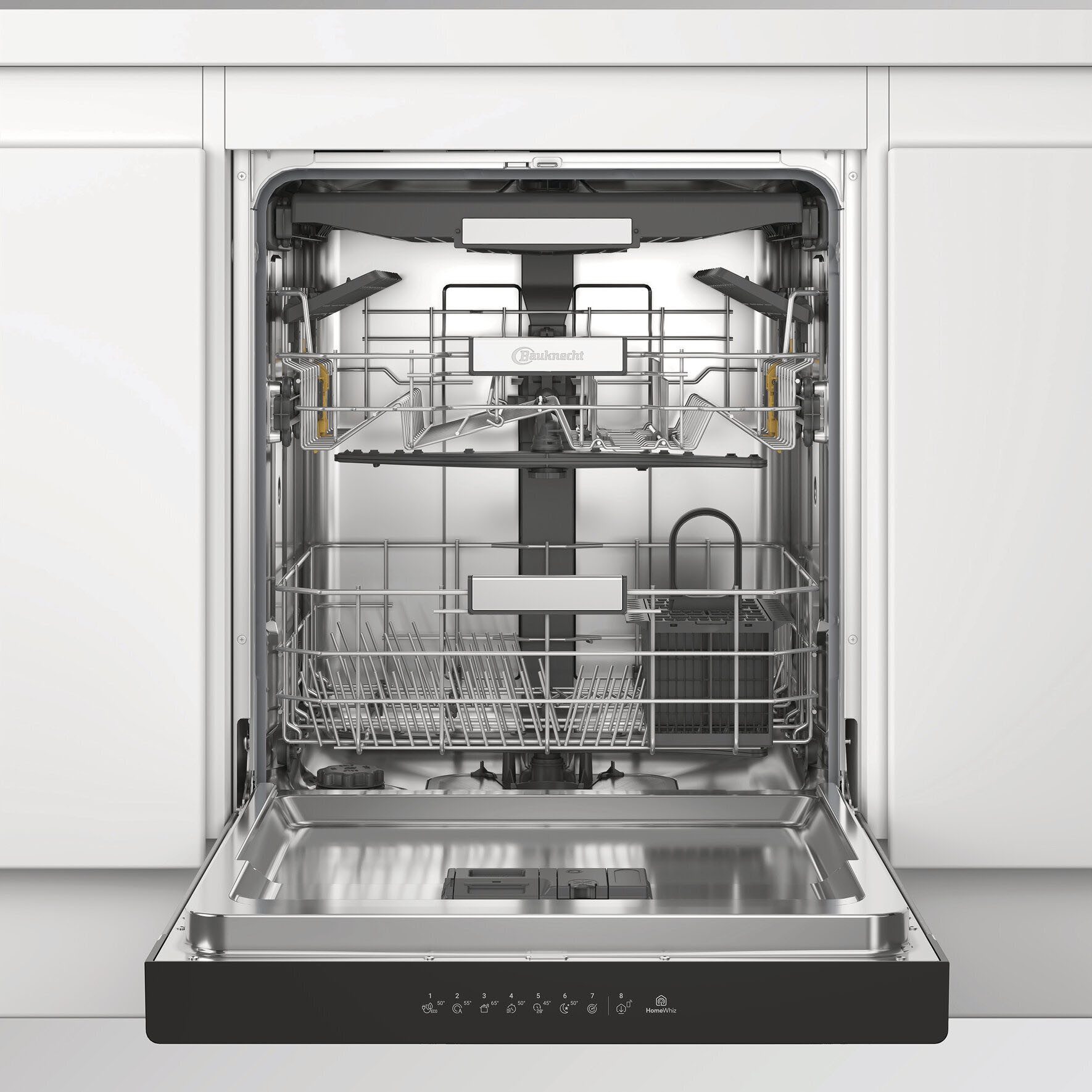 BAUKNECHT Unterbaugeschirrspüler OBUC Ecosilent2 9760, 9,5 l, 14 Maßgedecke, ActiveDry – automatische Türöffnung für bessere Trocknungsergebnisse – Bild 5 von 5