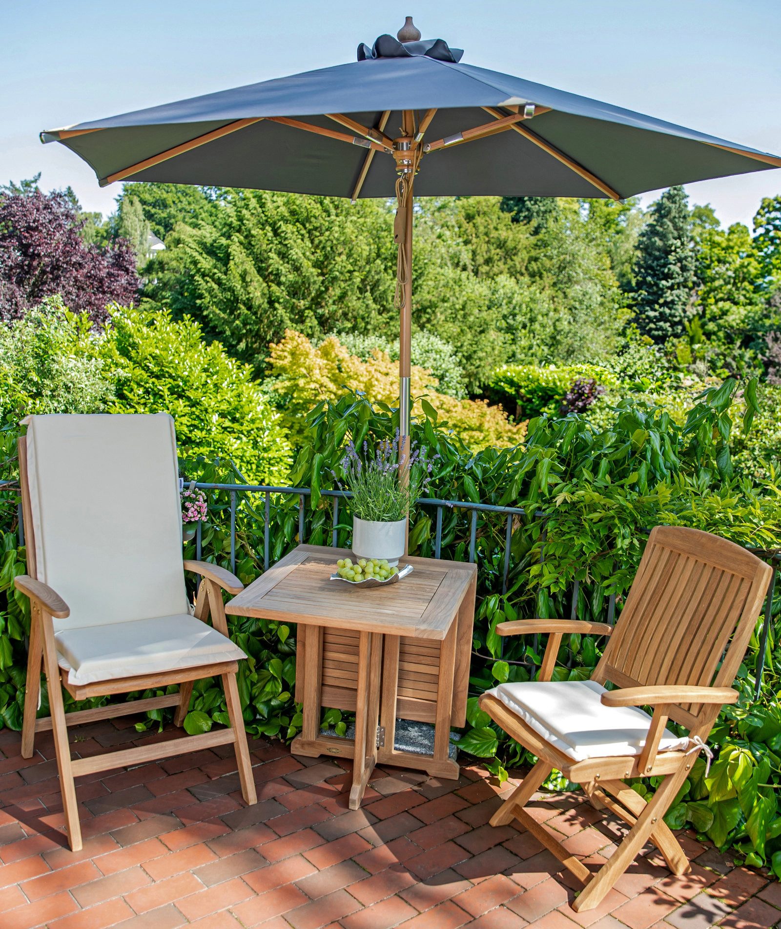 Kai Wiechmann Sitzauflage Gartenstuhl Auflage als Sitzpolster für Klappstuhl made in Germany, waschbares und UV-beständiges Garten Sitzkissen